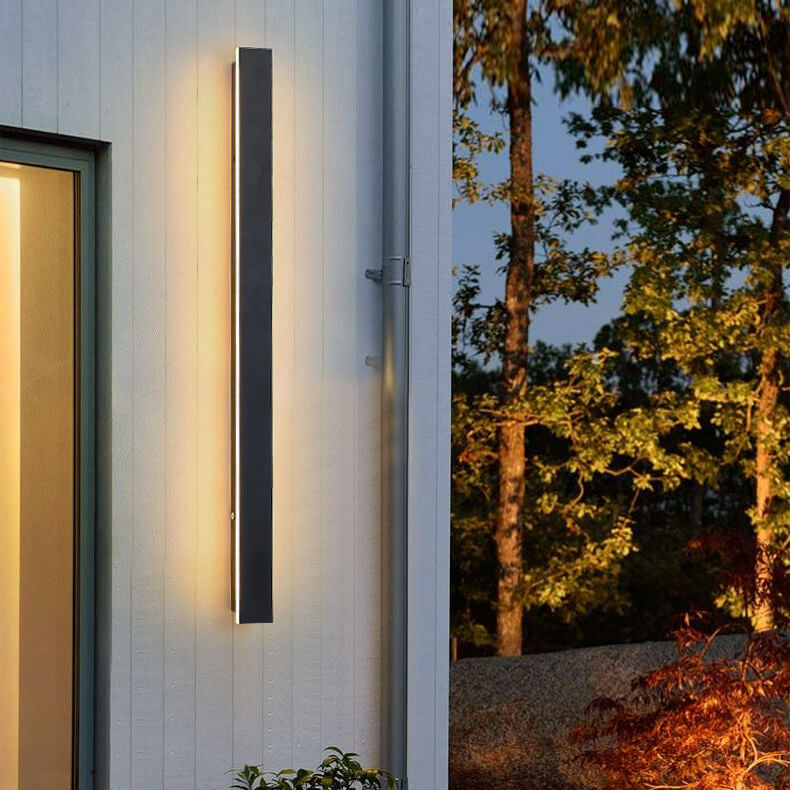 Retro Waterproof Rectangular LED Wall Sconce for Outdoor Spaces