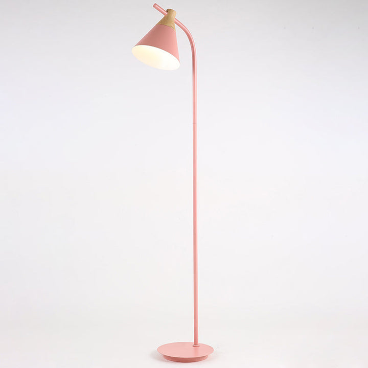 Nordic Creative Macaron Floor Lamp 1-Light Cone Shade Standing Light-Orizon Depot