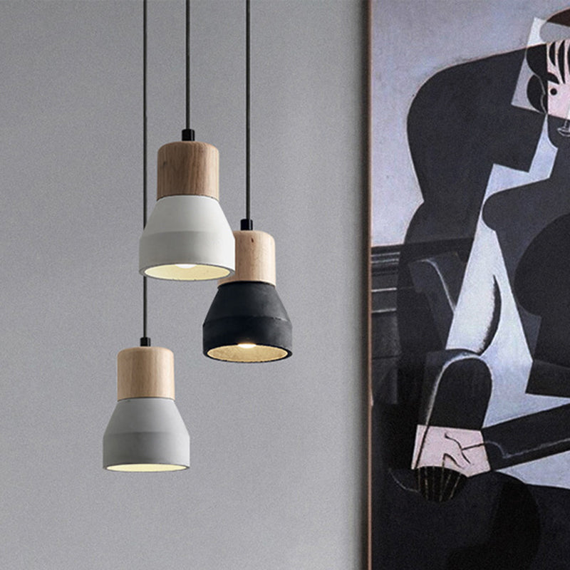 Nordic Cement Tapered Style 1-Light Mini LED Pendant Lamp-Orizon Depot