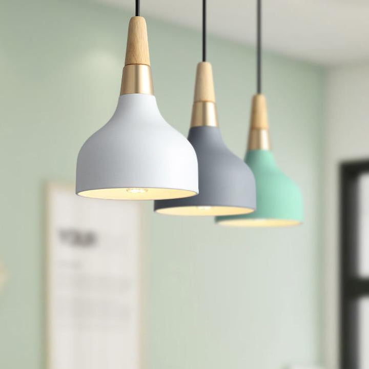 Modern Creative Macaron Disc Art Pendant Lamp-Orizon Depot