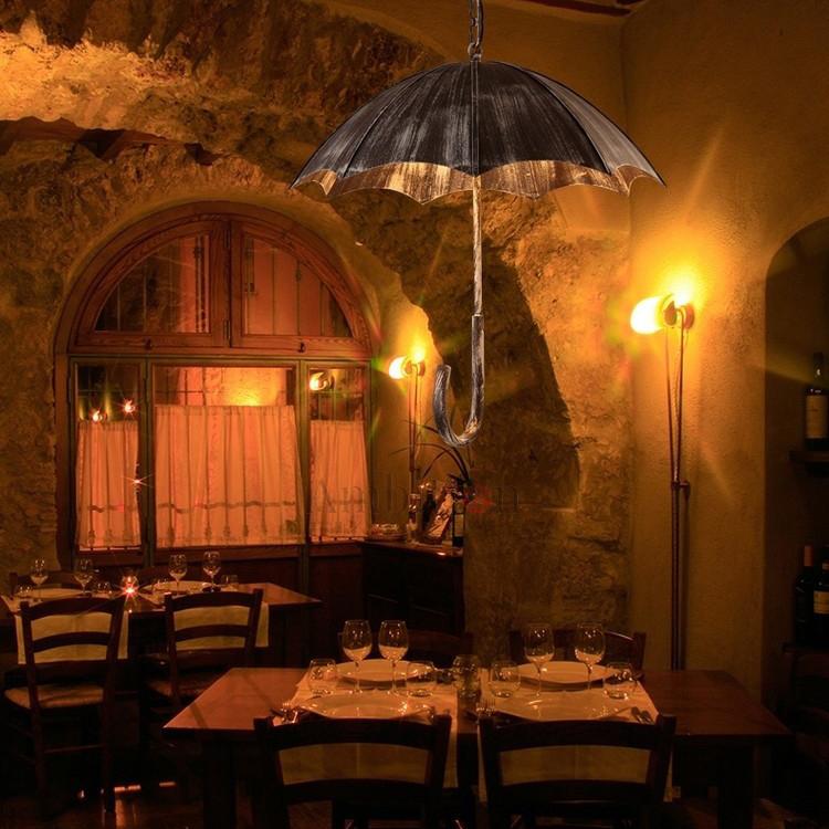 Retro Industrial 5-Light Umbrella Chandelier for Bold Interiors-Orizon Depot