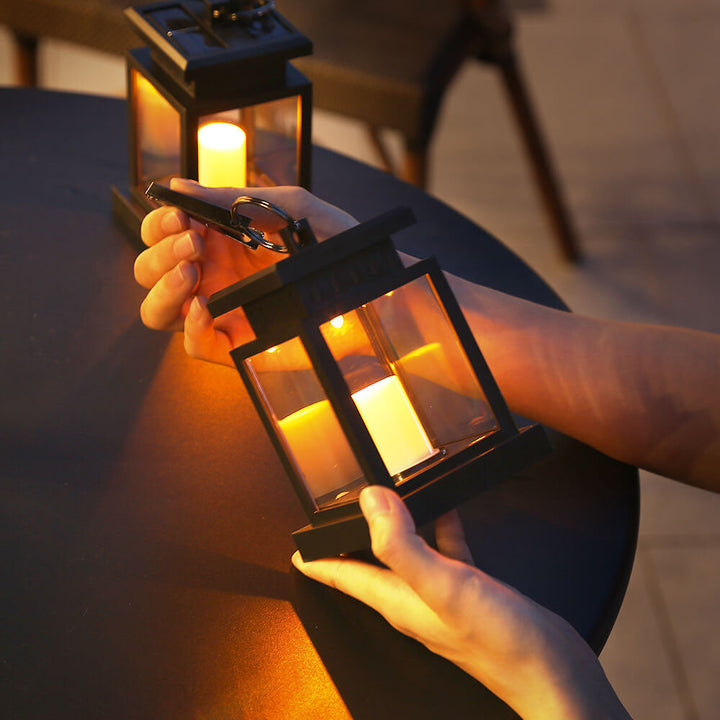 Solar Retro Candle Lantern LED Outdoor Hanging Lamp-Orizon Depot