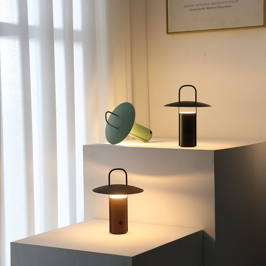 USB Rechargeable Metal Touch Lamp | Wireless LED Table Light