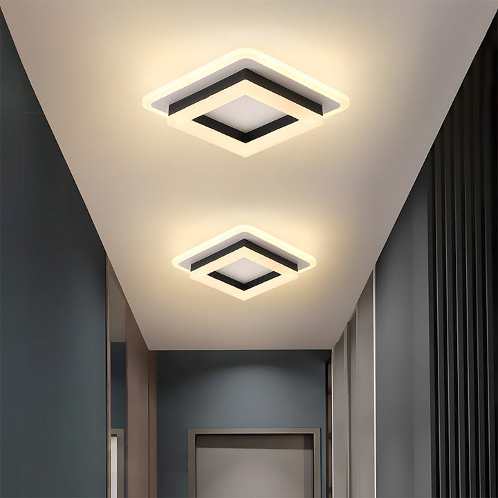 Modern Square LED Ceiling Light | Stylish Flush Mount Fixture
