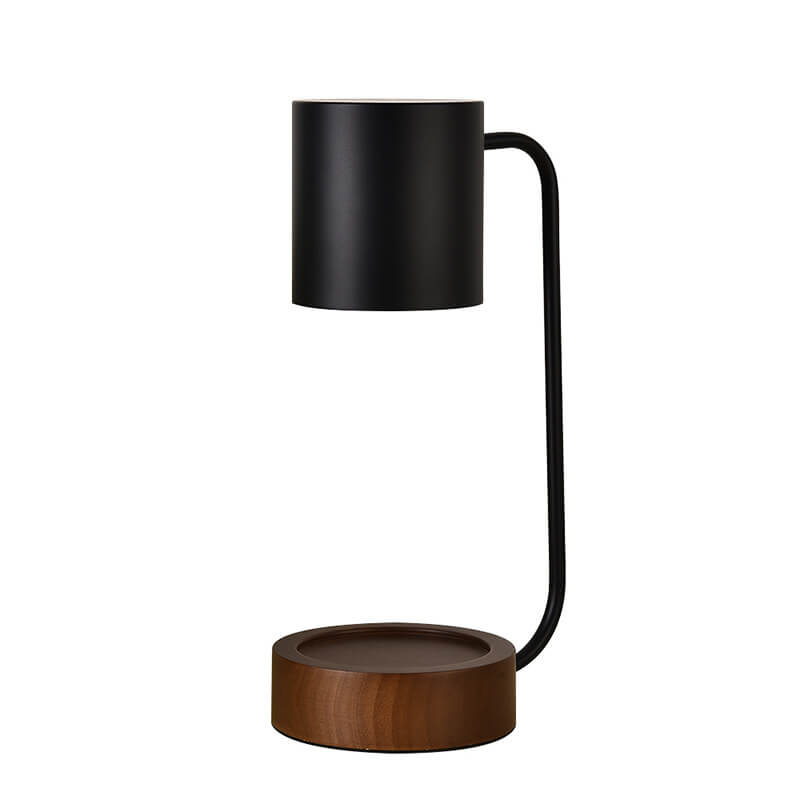 Minimalist Japanese Wood Timing Dimming Melting Wax 1-Light Table Lamp