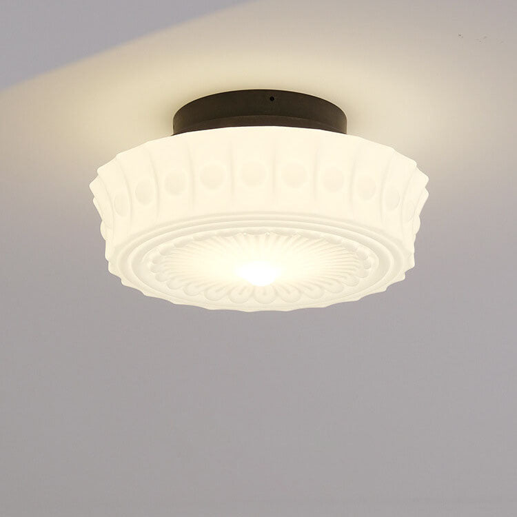 French Vintage White Jade Ceiling Light for Elegant Interiors-Orizon Depot