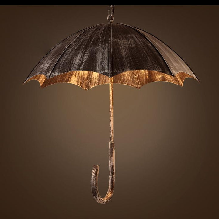Retro Industrial 5-Light Umbrella Chandelier for Bold Interiors-Orizon Depot