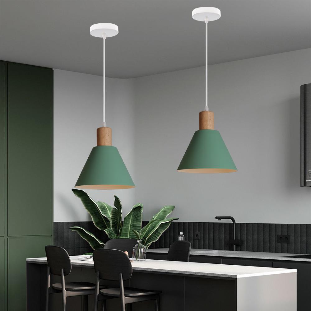 Nordic Vintage Iron Cone Pendant Light-Orizon Depot