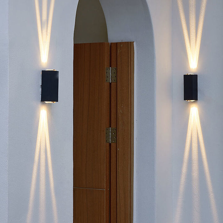 Modern Rectangular LED Outdoor Wall Sconce Light-Orizon Depot