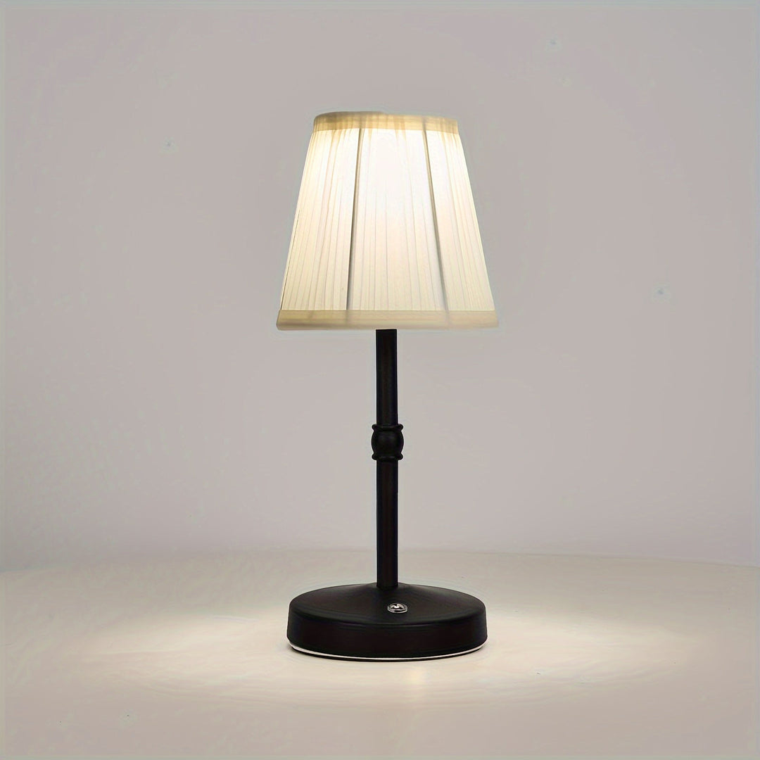 Cordless Antique Brass Table Lamp | Rechargeable Touch LED Lighting