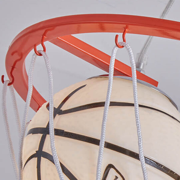 Modern Creative Cartoon Basketball 3-Light Kids Chandelier-Orizon Depot