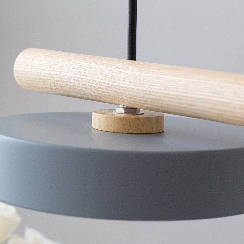 Nordic Creative Bird Wood Linear LED Island Chandelier-Orizon Depot