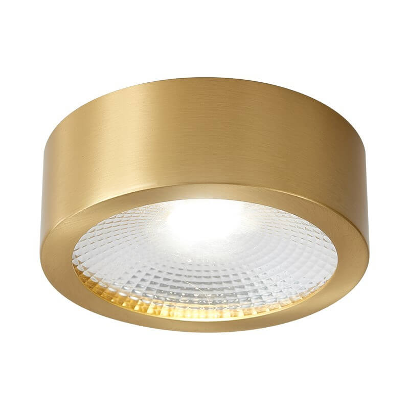 Nordic Light Luxury All Copper Ultra-thin LED Flush Mount Lamp-Orizon Depot