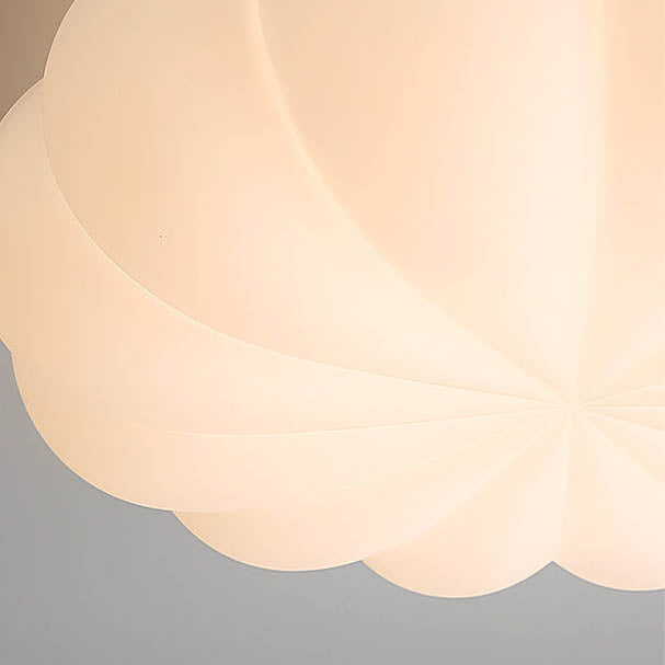 Nordic Kids Flower Design PE Shade LED Ceiling Light for Bedroom-Orizon Depot
