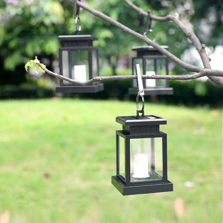 Solar Retro Candle Lantern LED Outdoor Hanging Lamp-Orizon Depot