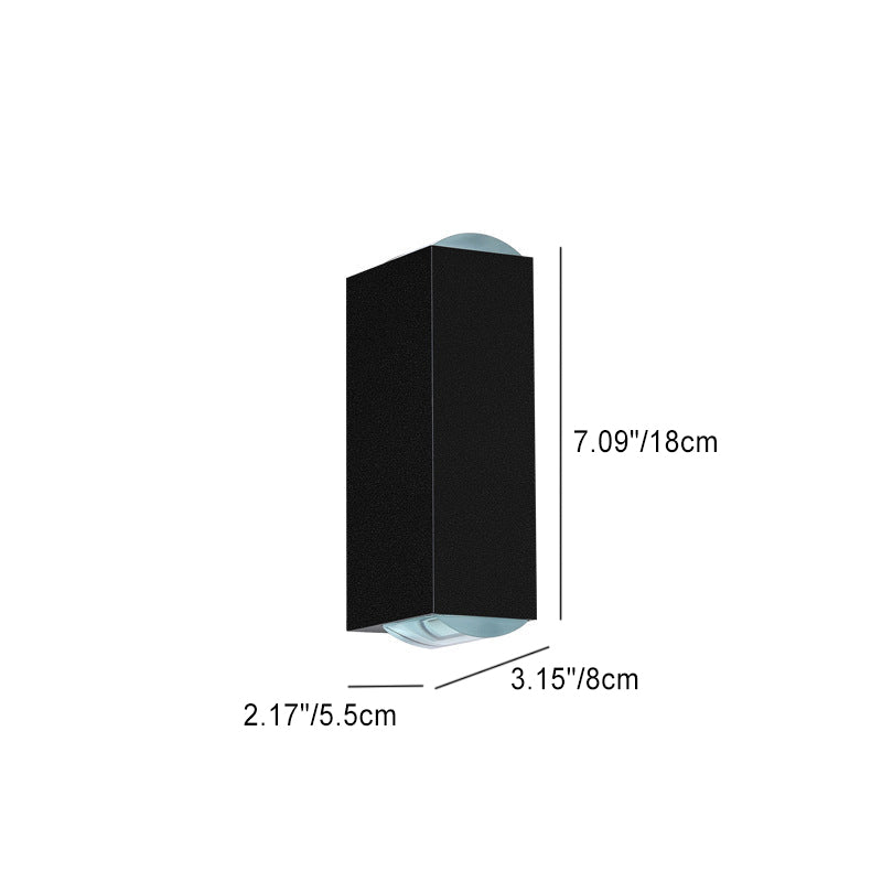 Modern Aluminum Outdoor Patio Double Head LED Wall Sconce Lamp-Orizon Depot