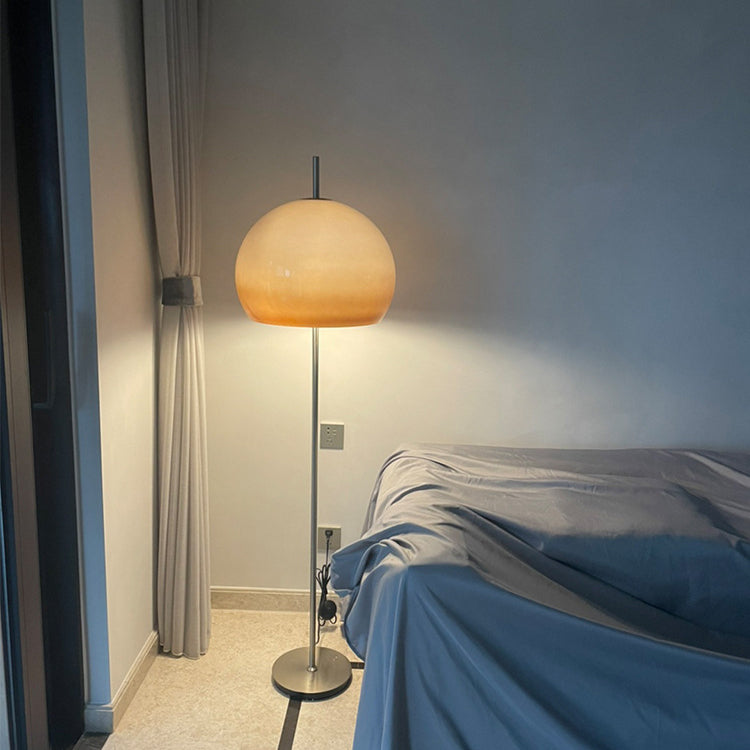 Contemporary Retro Mushroom Standing Floor Lamp with 2-Light Retro Glass Shades for Living Room-Orizon Depot