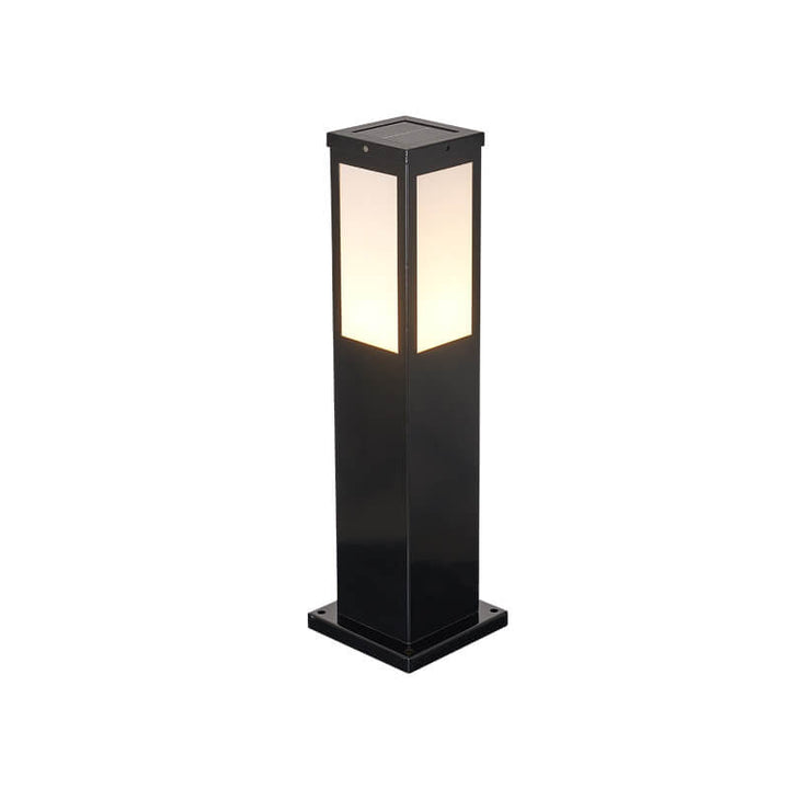 Modern Solar Square Column Outdoor Waterproof Lawn Path Lamp-Orizon Depot