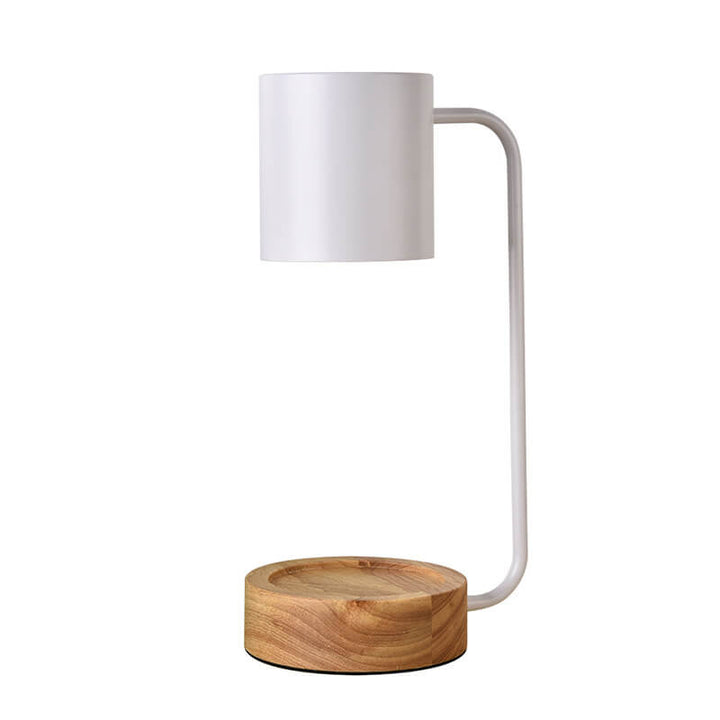 Minimalist Japanese Wood Timing Dimming Melting Wax 1-Light Table Lamp-Orizon Depot