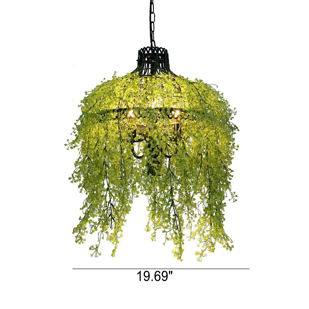 Creative Plant Vine Decorative 3-Lamp Chandelier
