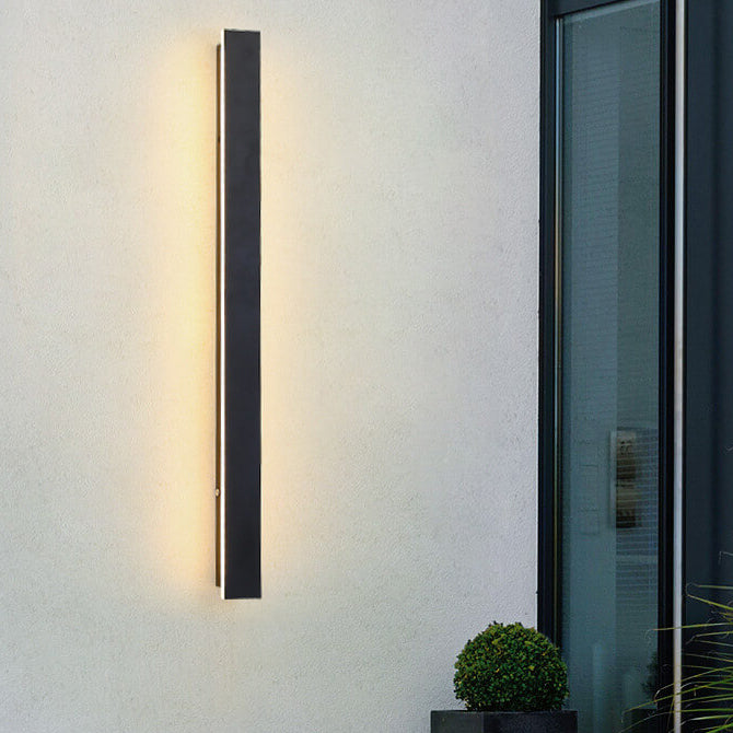 Retro Waterproof Rectangular LED Wall Sconce for Outdoor Spaces