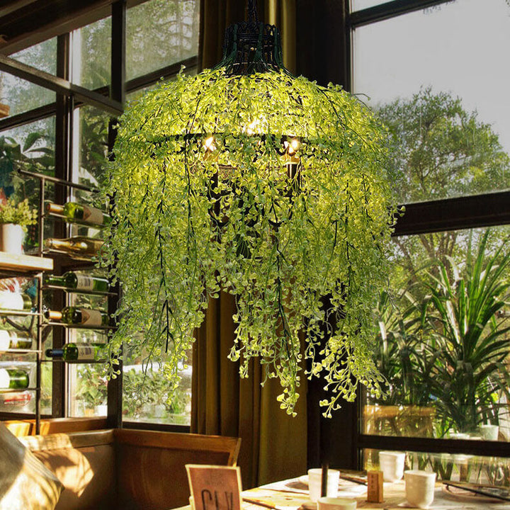 Creative Plant Vine Decorative 3-Lamp Chandelier-Orizon Depot