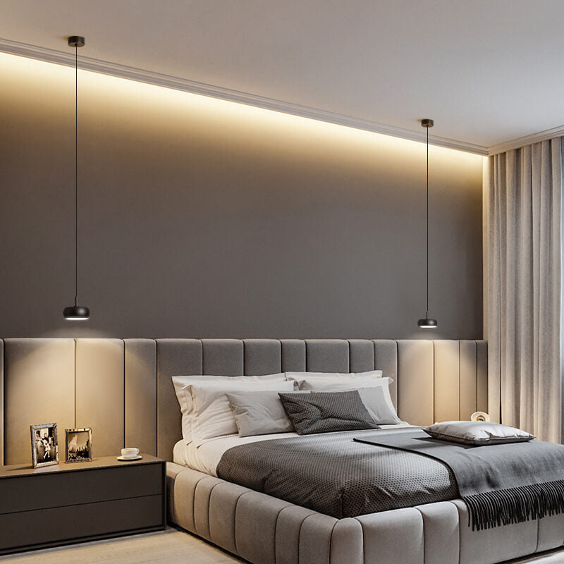 Nordic Minimalist Dome Aluminum LED Retractable Shape Pendant Lamp-Orizon Depot