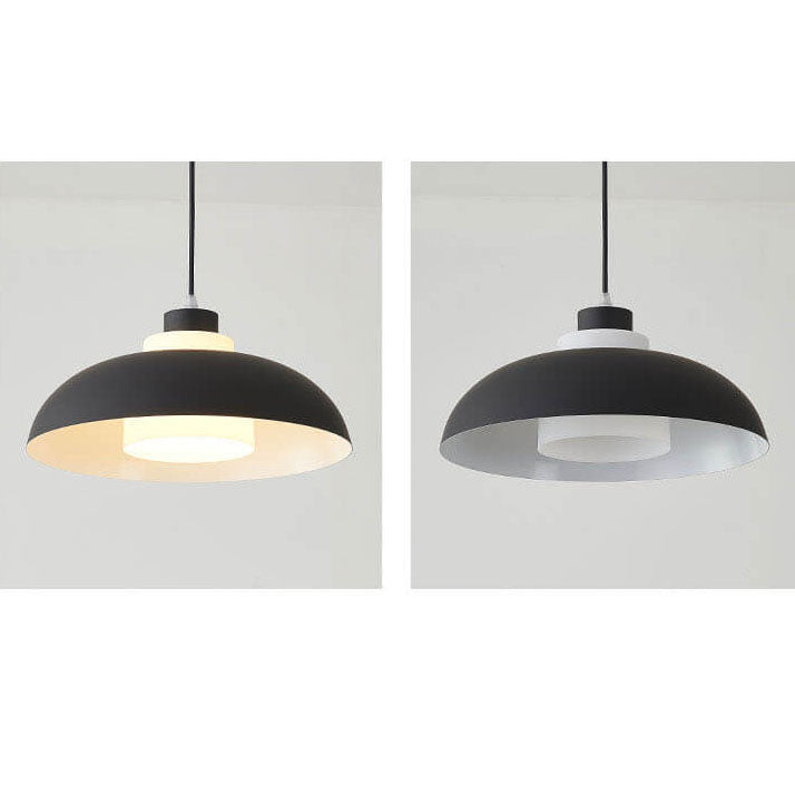 Modern Solid Color Macaron Acrylic Style Aluminum 1-Light Pendant Lamp-Orizon Depot