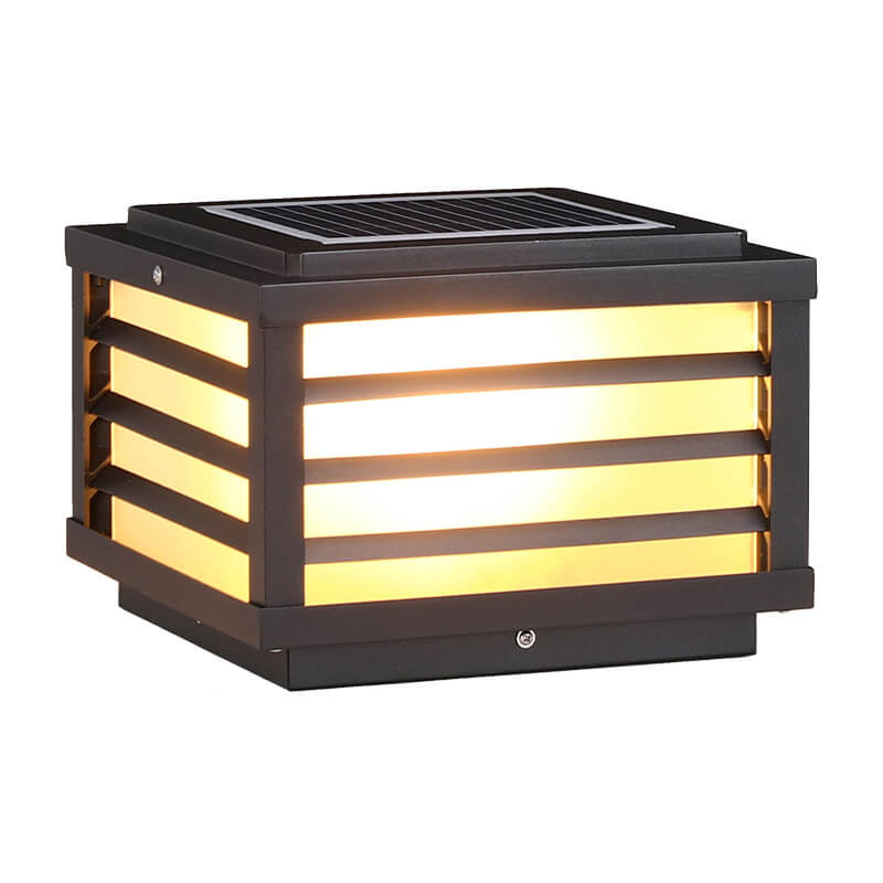 Modern Minimalist Solar LED Post Light Waterproof Aluminum Garden Landscape Lamp-Orizon Depot