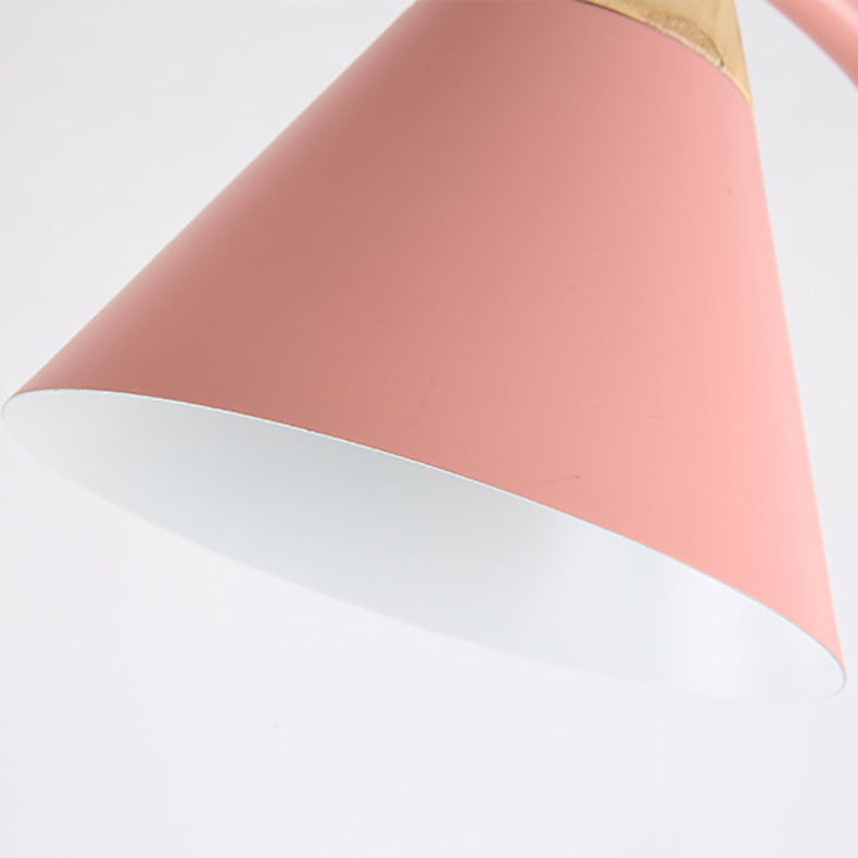 Nordic Creative Macaron Floor Lamp 1-Light Cone Shade Standing Light