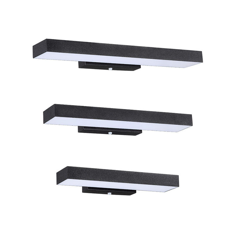 Modern Simplistic Rectangular Flat LED Sensor Outdoor Waterproof Wall Sconce Lamp-Orizon Depot
