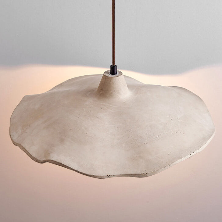 Minimalist Japanese Flower Shape Cement 1/2/3-Light Chandelier-Orizon Depot