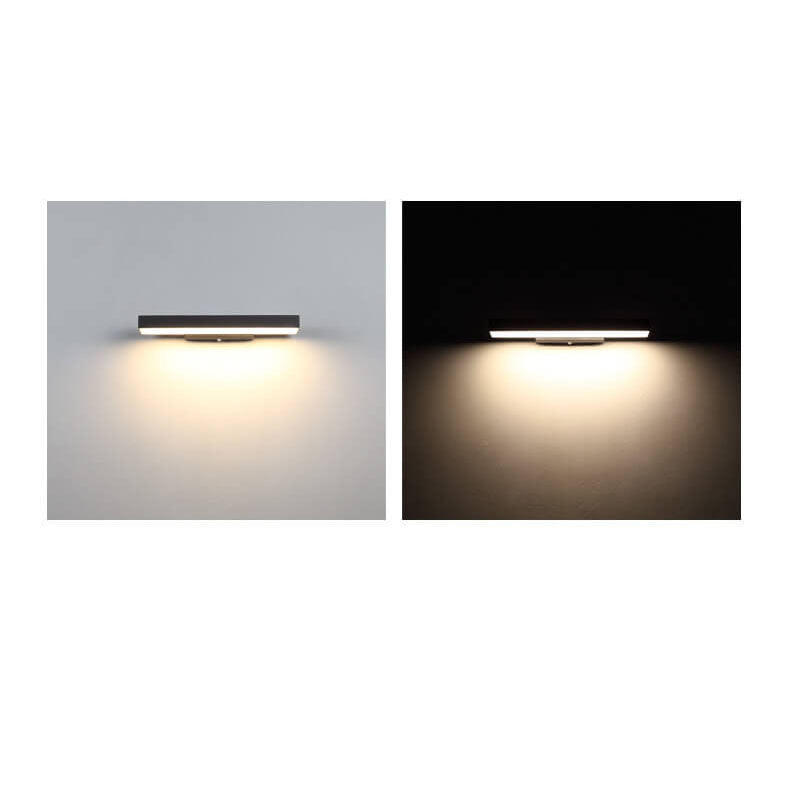 Modern Minimalist Rectangular Flat LED Motion Sensor Waterproof Wall Sconce for Outdoor-Orizon Depot