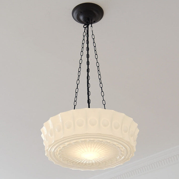 French Vintage White Jade Ceiling Light for Elegant Interiors-Orizon Depot