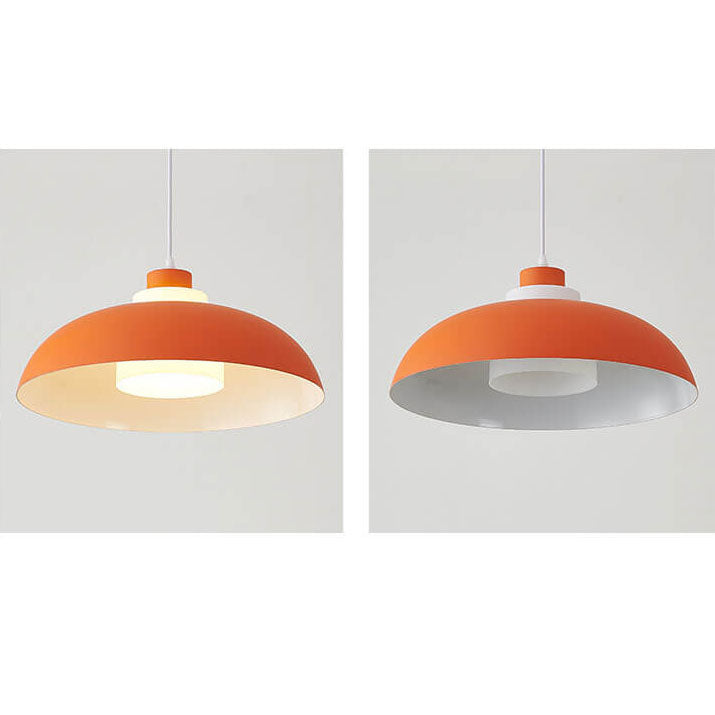 Modern Solid Color Macaron Acrylic Style Aluminum 1-Light Pendant Lamp-Orizon Depot