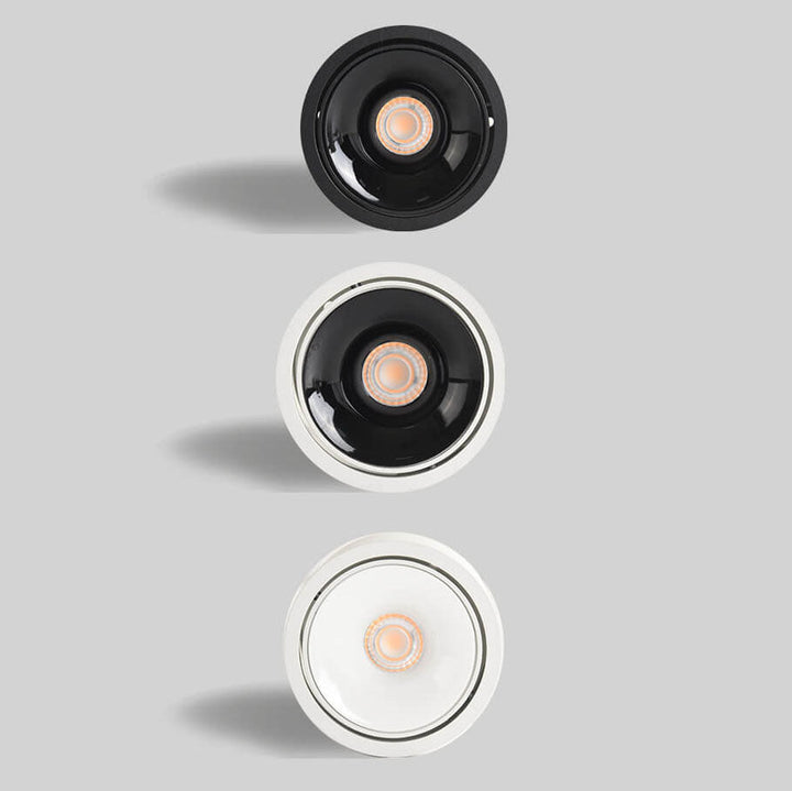 Modern Minimalist Adjustable Round LED Flush Mount Spotlight Ceiling Lamp-Orizon Depot