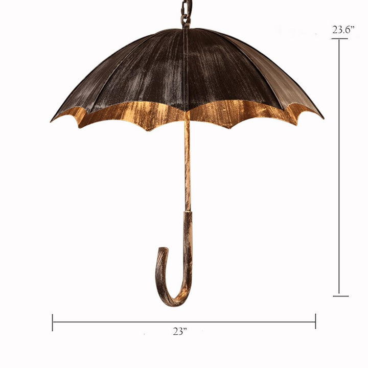 Retro Industrial 5-Light Umbrella Chandelier for Bold Interiors-Orizon Depot