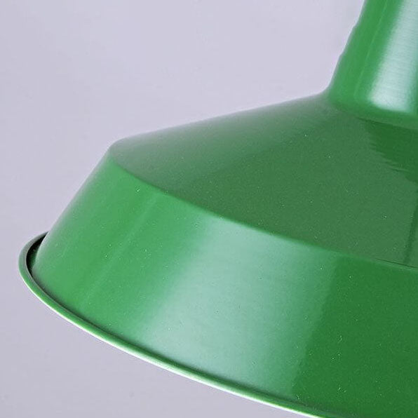 Industrial Vintage Green Iron Dome Pendant Light-Orizon Depot