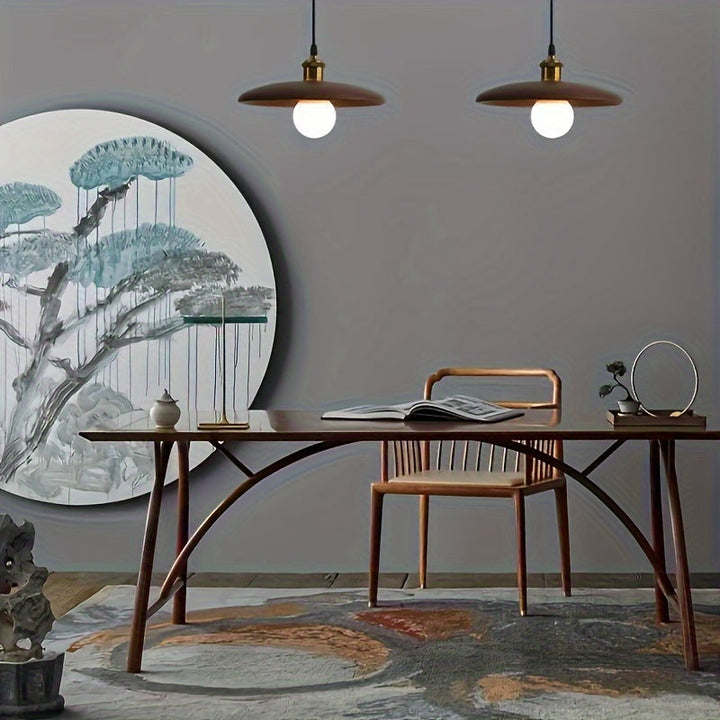Scandinavian Solid Wood Pendant Light | Modern Ceiling Fixture