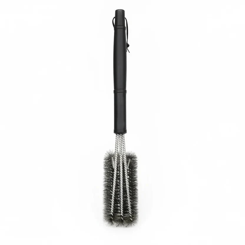 Stainless Steel BBQ Grill Grate Cleaning Brush | Removes Residue | Secure Grip