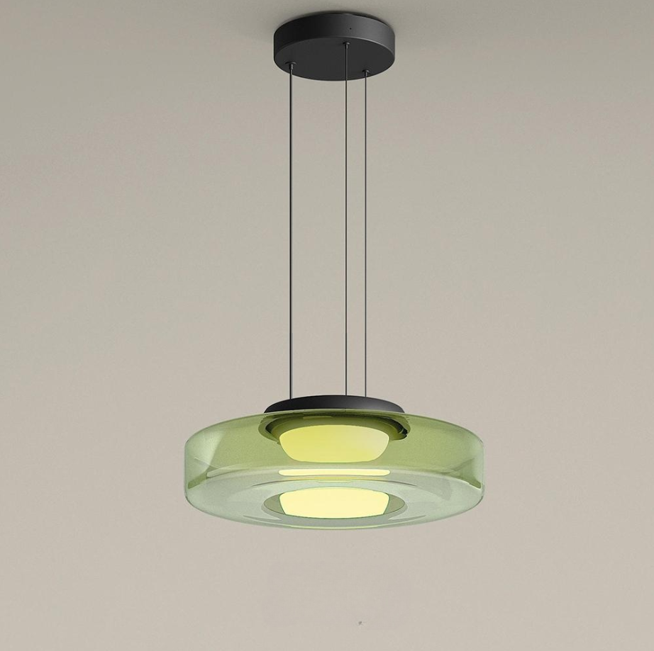 Bauhaus Style Glass Pendant Light | Modern Hanging Fixture