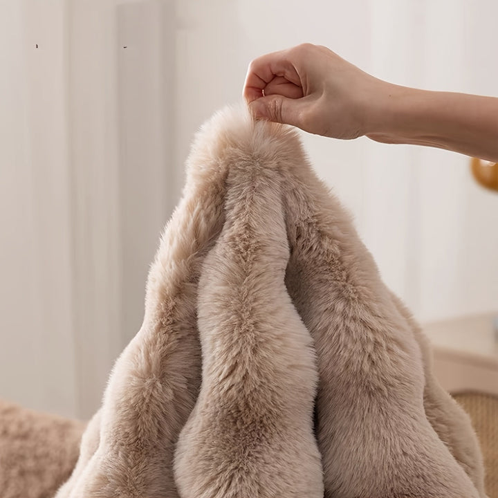Soft Fluffy Round Bubble Rug | Cozy Circle Carpet for Home Decor