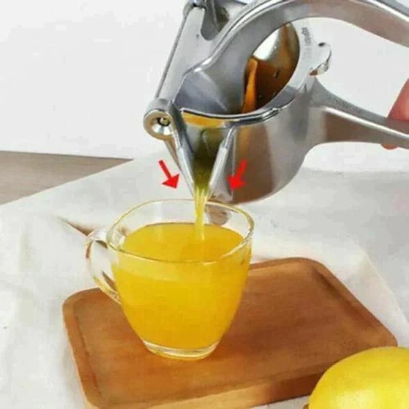 Stainless Steel Manual Citrus Juicer with Non-Slip Lever Grip