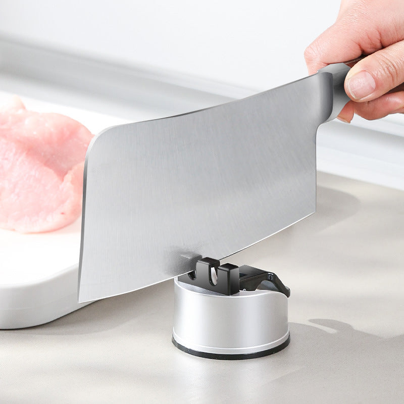 Two-Stage Knife Sharpener with Suction Base for Razor Edge