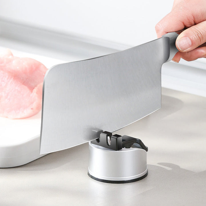 Two-Stage Knife Sharpener with Suction Base for Razor Edge