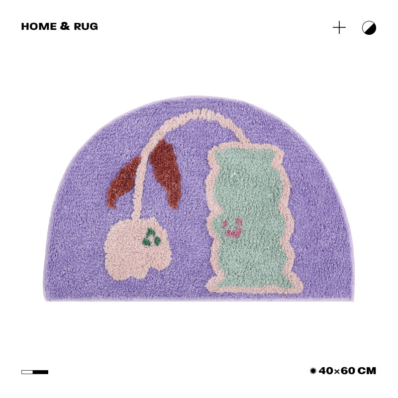 Small Flower Bath Mat - Perfect for Your Bathroom Decor-Orizon Depot