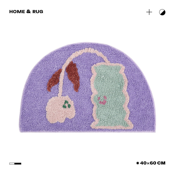 Small Flower Bath Mat - Perfect for Your Bathroom Decor-Orizon Depot