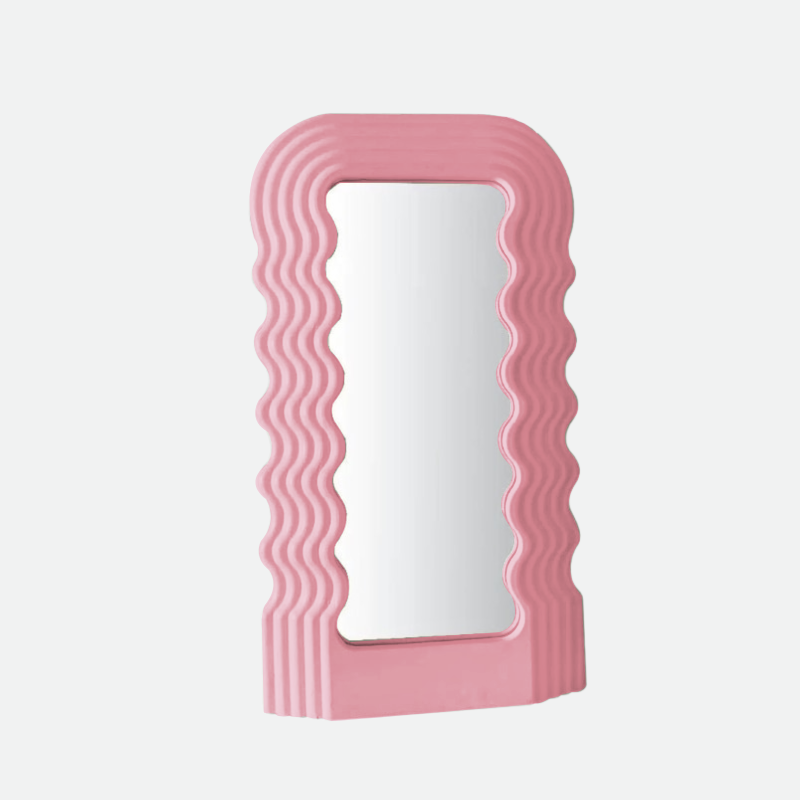 Wave Shock Retro Mirror - Stylish Reflective Decor for Any Space-Orizon Depot
