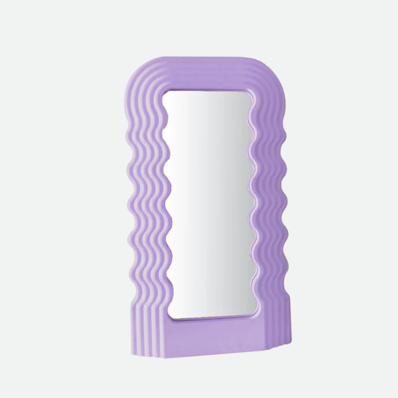 Wave Shock Retro Mirror - Stylish Reflective Decor for Any Space-Orizon Depot