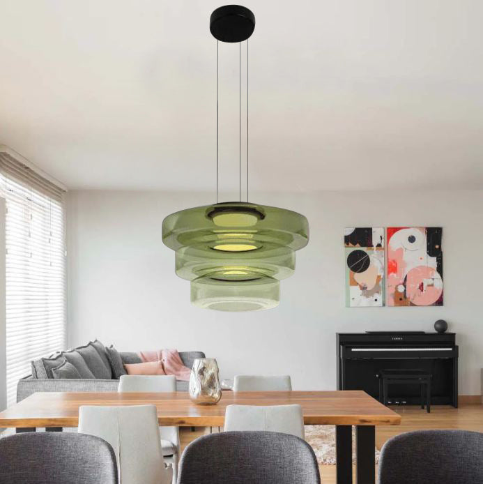 Bauhaus Style Glass Pendant Light | Modern Hanging Fixture